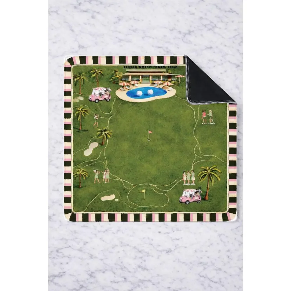 Girl Tribe Co - On the green golf mahjong mat 33